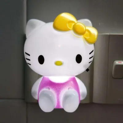 Cartoon Colorful Kitty Mini Sensor Night Light 